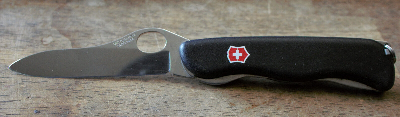Victorinox Sentinel 111mm One Hand Opening Swiss Army Folding Knife Black