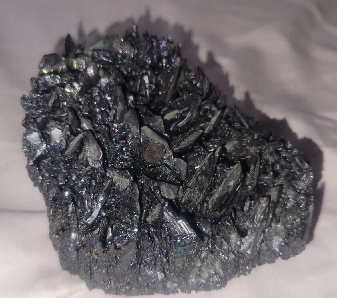 14oz Raw Moissanite Specimen Silicium Carburandum Crystals 5x3x2.5in Very Rare