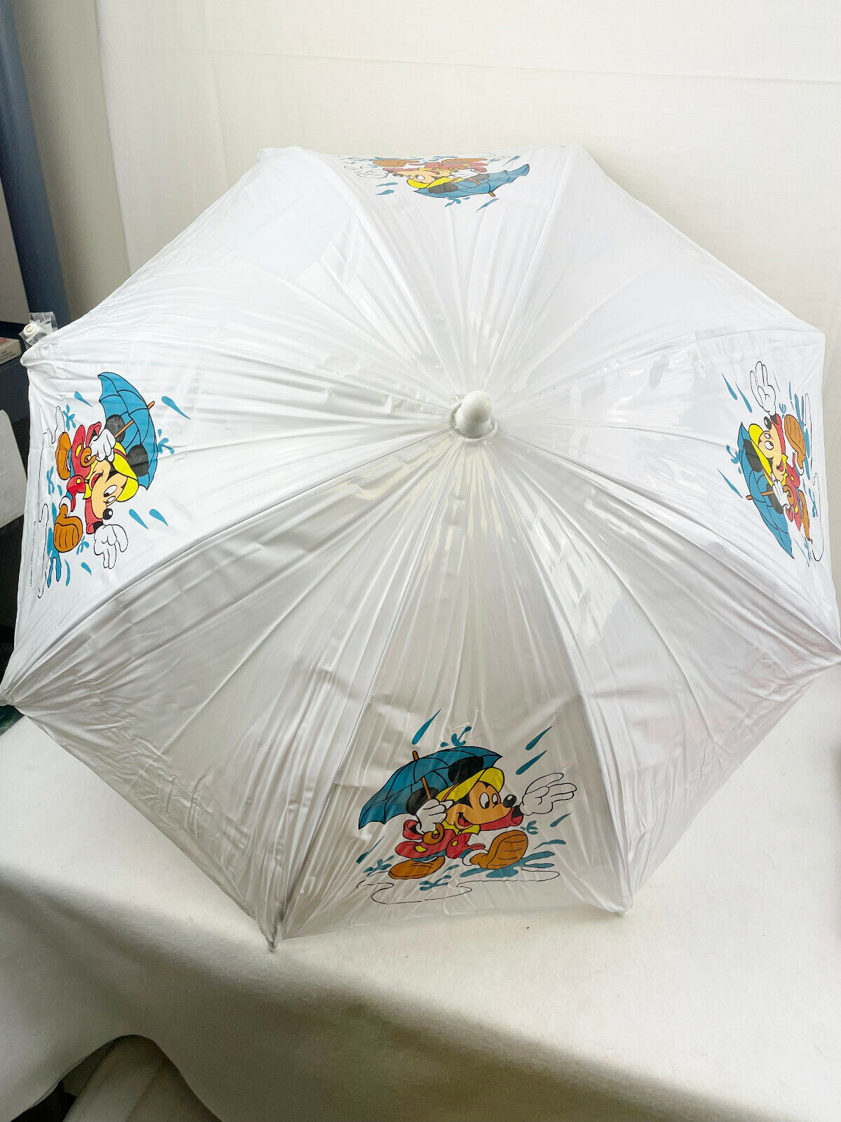 VINTAGE DISNEY MICKEY MOUSE VINYL CHILDS UMBRELLA - BRAND NEW WITH TAGS