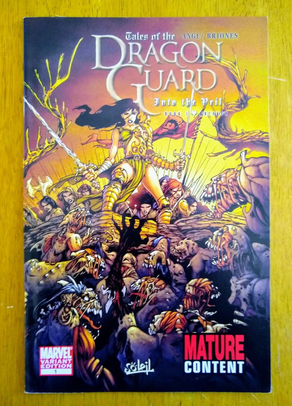 Tales of the Dragon Guard #1B Into the Veil 2010 Marvel Comic Book Ange Briones