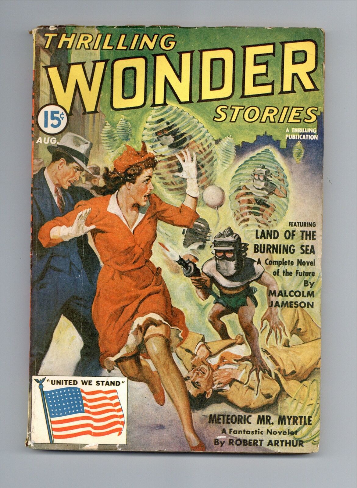 Thrilling Wonder Stories Pulp Aug 1942 Vol. 22 #3 VG 4.0