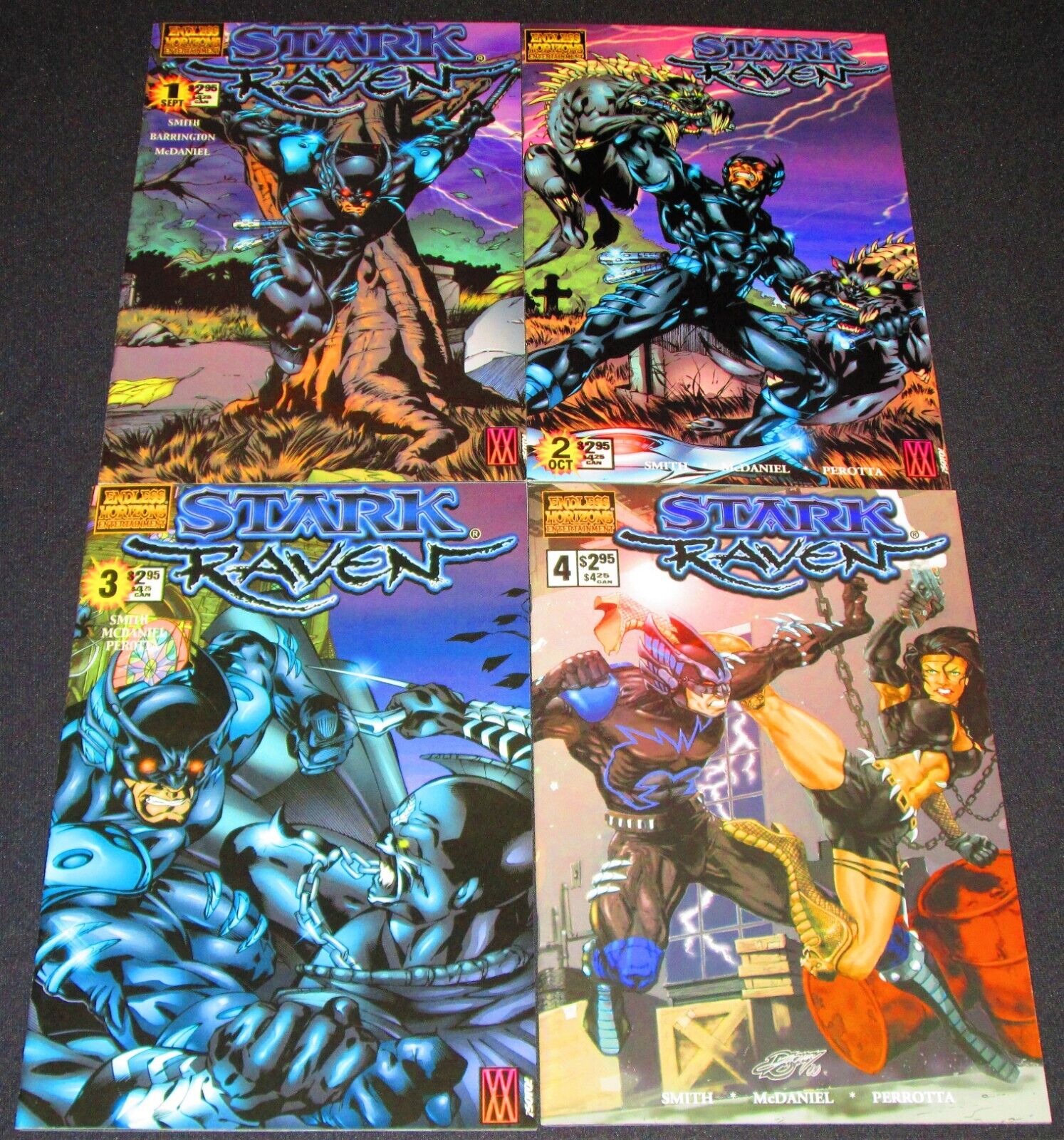 STARK RAVEN Issues 1-4 ~ COMPLETE SERIES [Endless Horizons 2000] NM- or Better