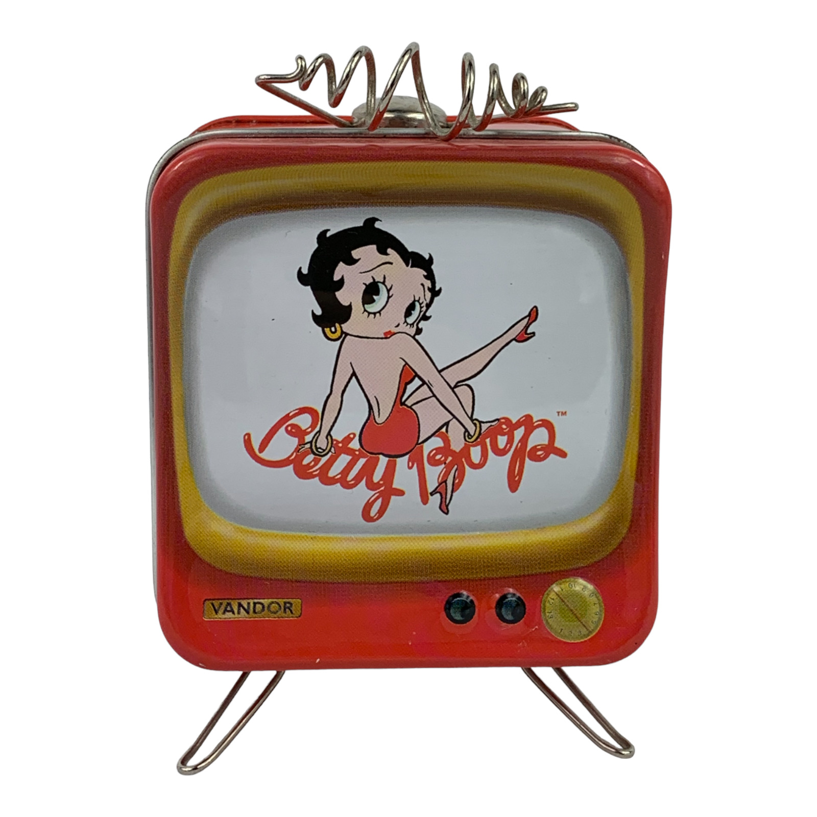 2000 Vintage Betty Boop Tin Bank Piggy Coin Collectors TV Vandor