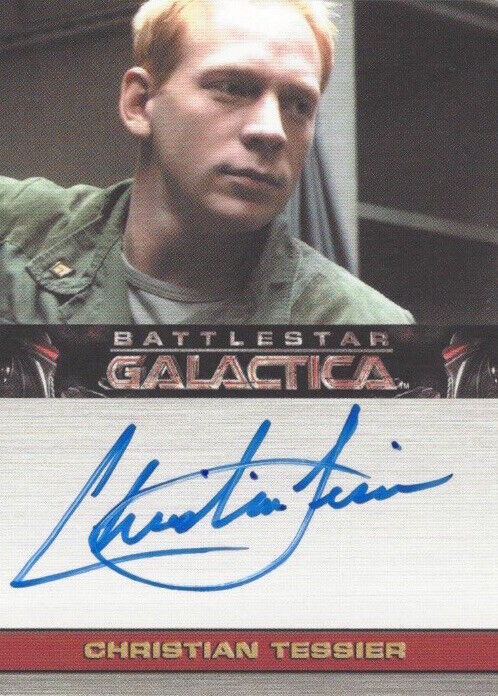 Battlestar Galactica Season 3 - AUTOGRAPH CHRISTIAN TESSIER as Tucker Clellan
