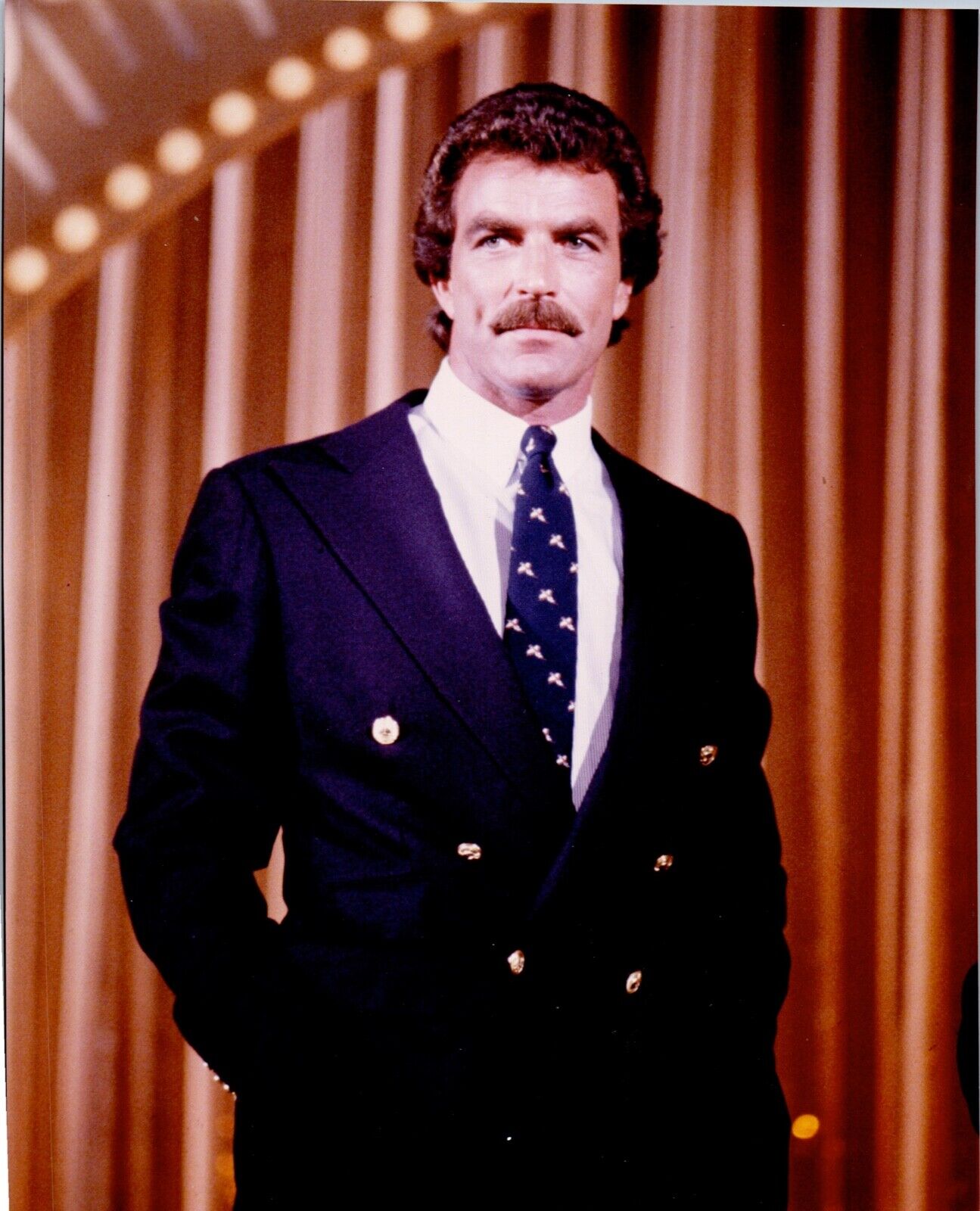  Tom Selleck x2 1980-89 8X10 Hollywood Photo One of a Kind Magnum PI