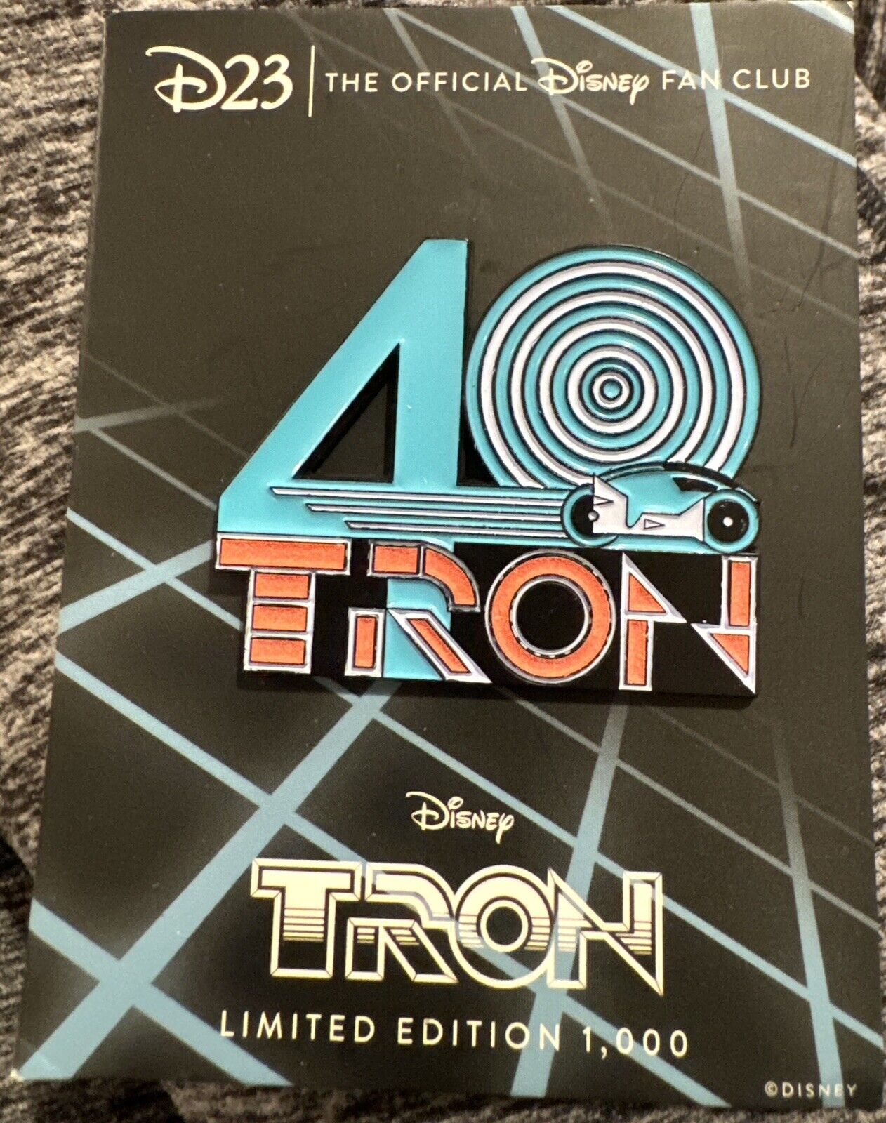 Disney D23 Tron 40th Anniversary LE 1000 Pin