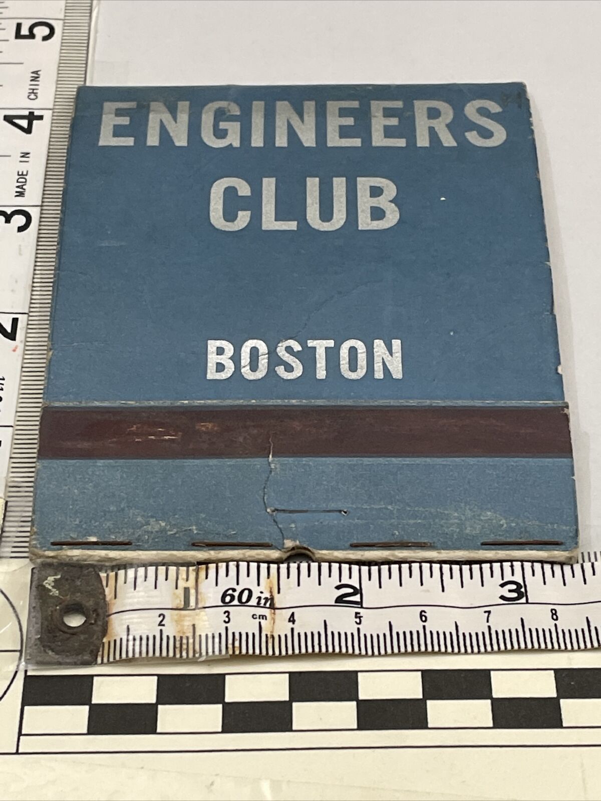 Giant Feature Matchbook EC  Engineers Club  Boston  Mass.  gmg