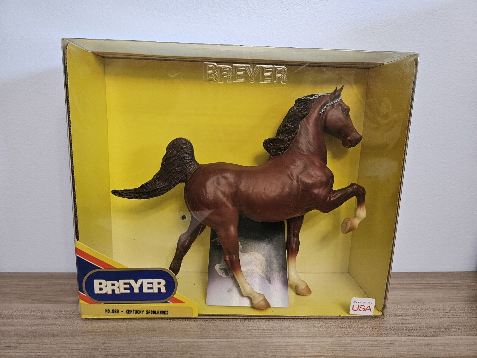 VINTAGE BREYER KENTUCKY SADDLEBRED 5 GAITED HORSE MODEL#862 1992-93