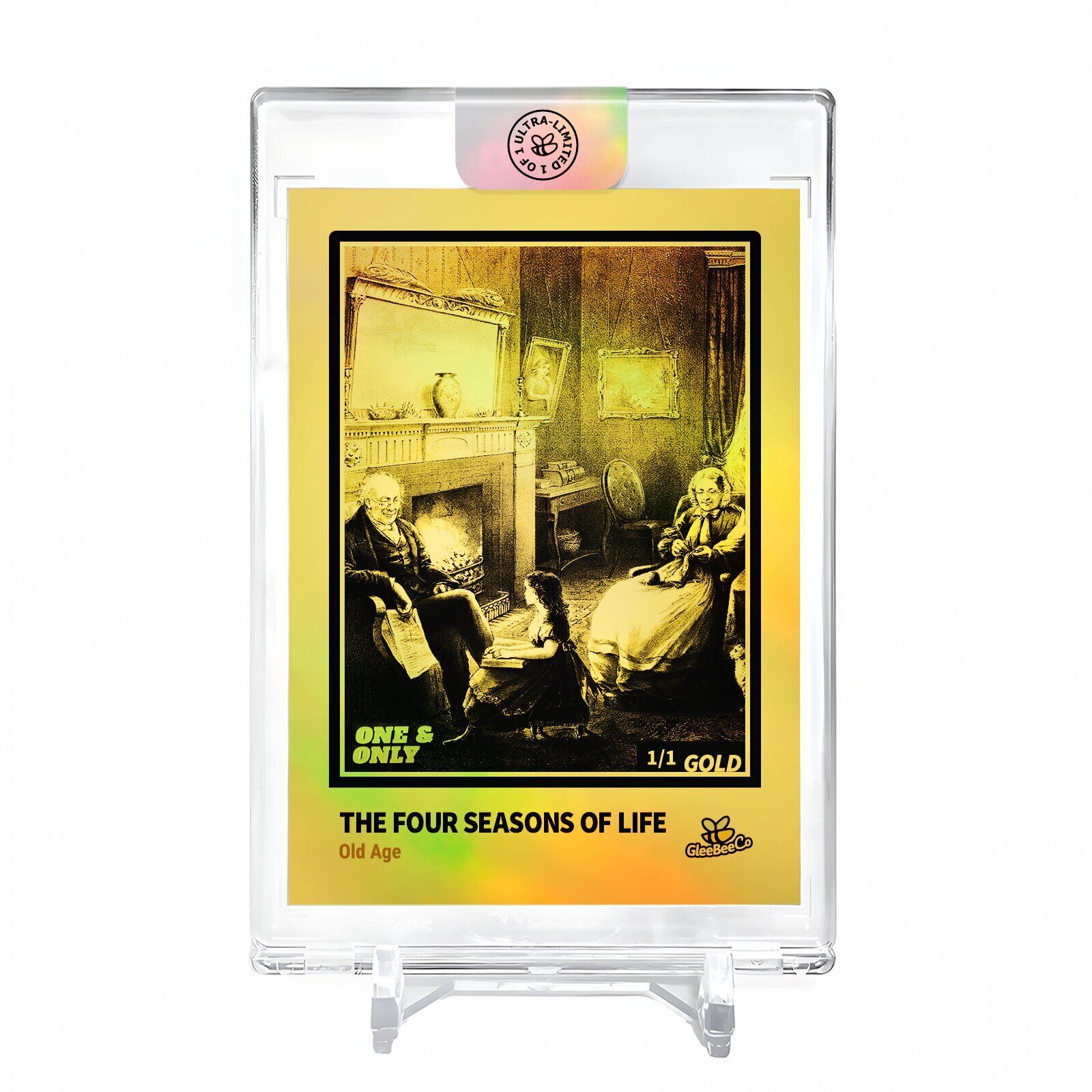 THE FOUR SEASONS OF LIFE Old Age Holo Gold Card 2023 GleeBeeCo #THD5-G 1/1