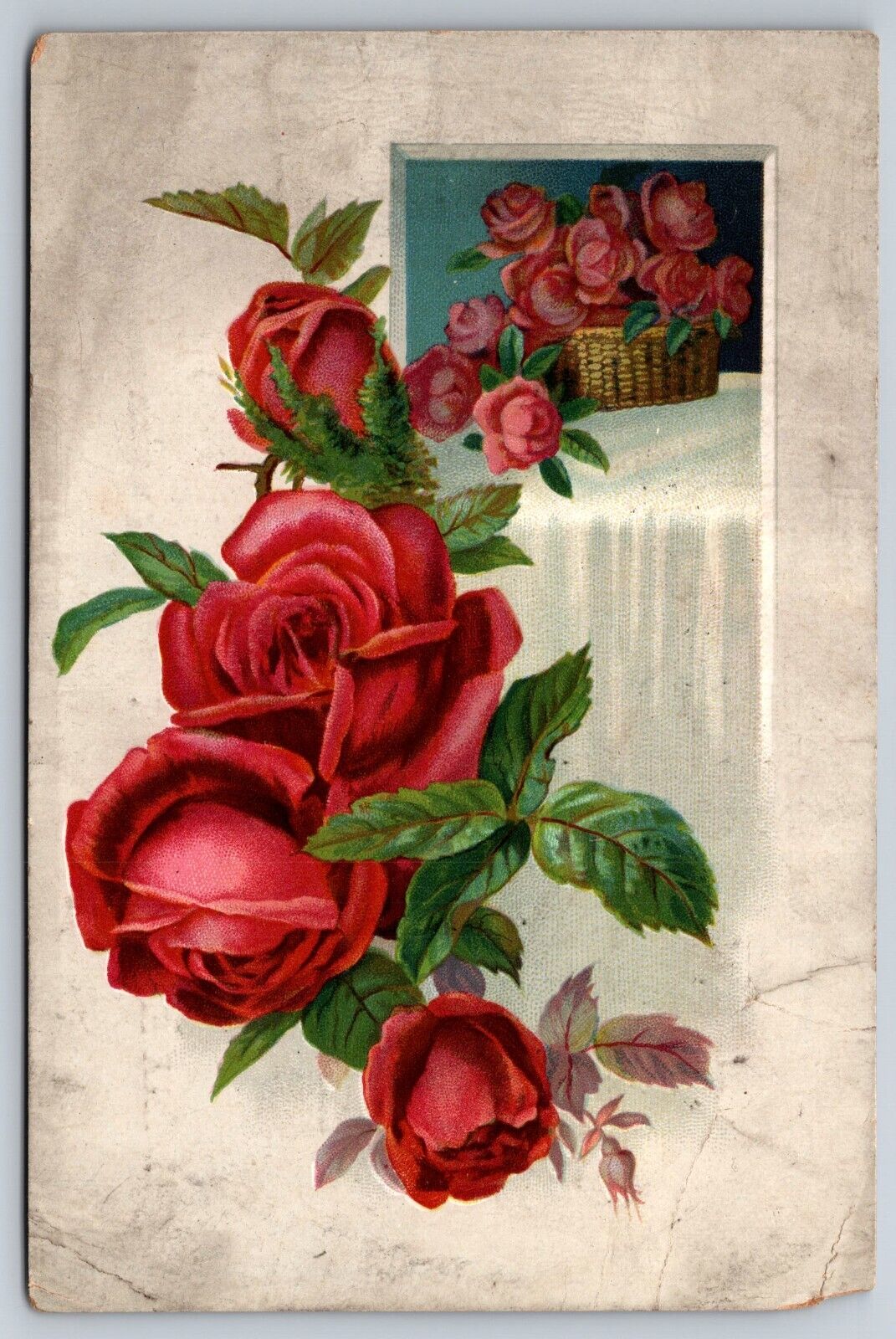 Lion Coffee Coffee Can cards Red Roses