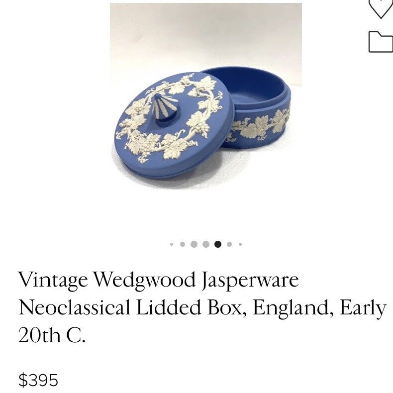 antique wedgewood blue 2 piece 