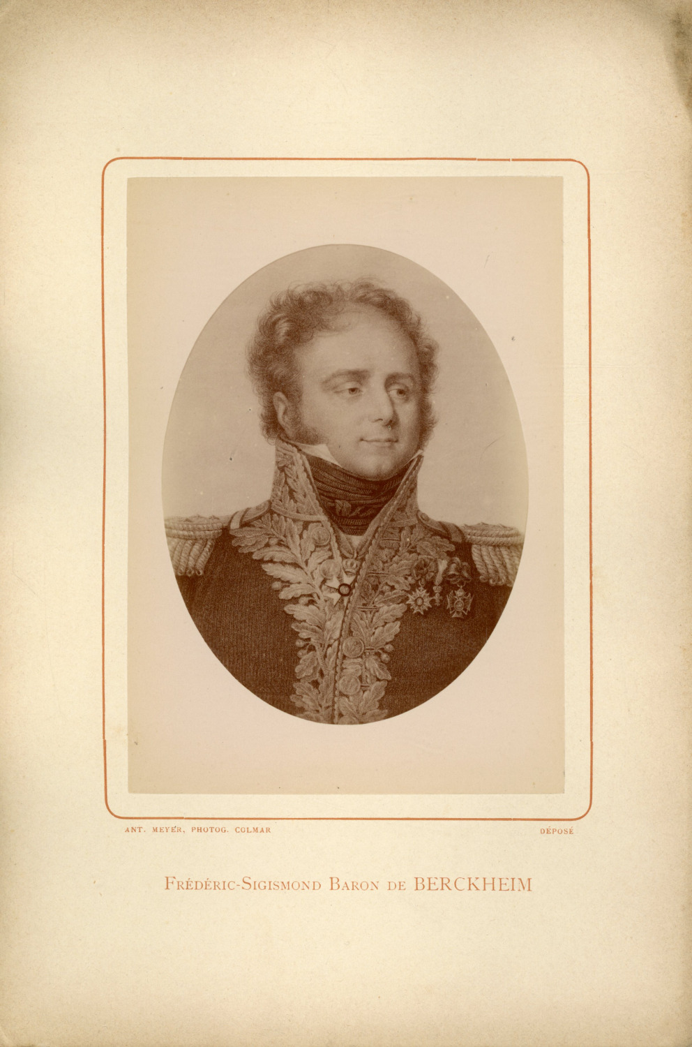 Ant. Meyer, Photog. Colmar, Sigismund-Frederic de Berckeim (1775-1819), General