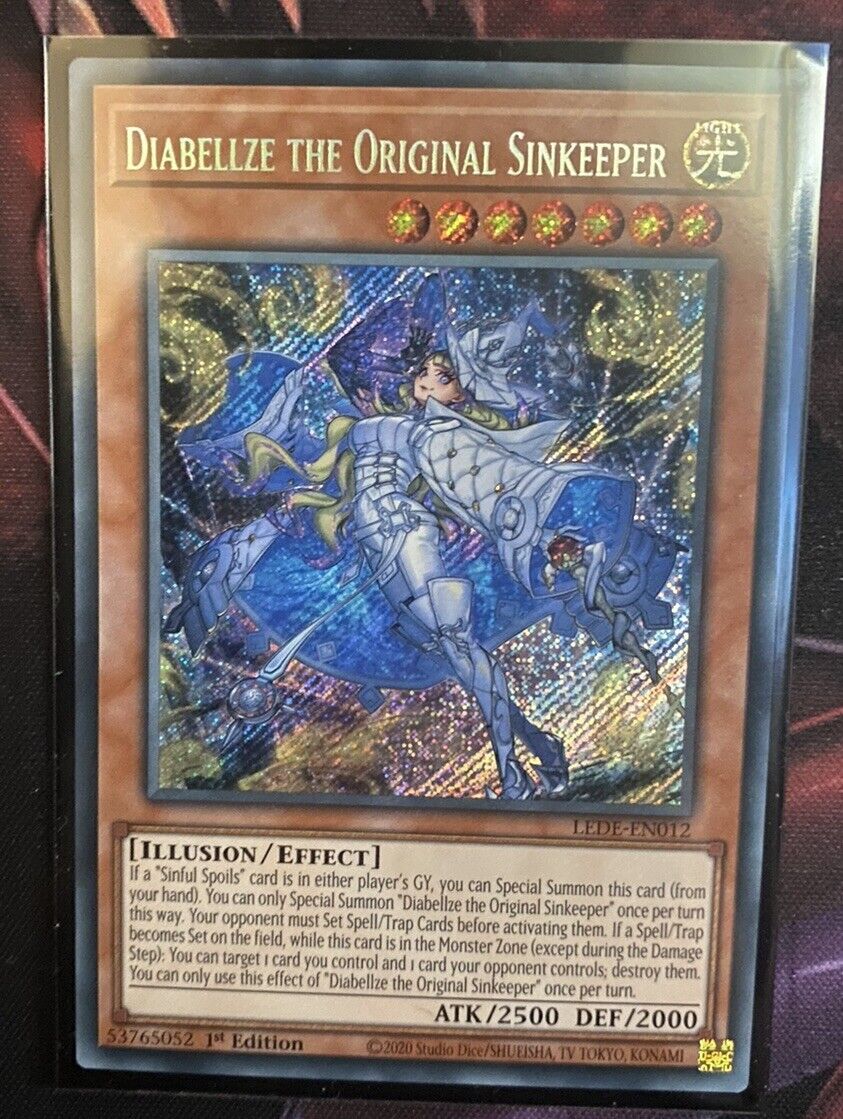 LEDE-EN012 Diabellze the Original Sinkeeper Secret Rare 1st Ed YuGiOh