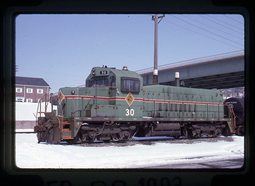 Original Railroad Slide CIM Chicago & Illinois Midland 30 RS1325 at Keokuk, IA