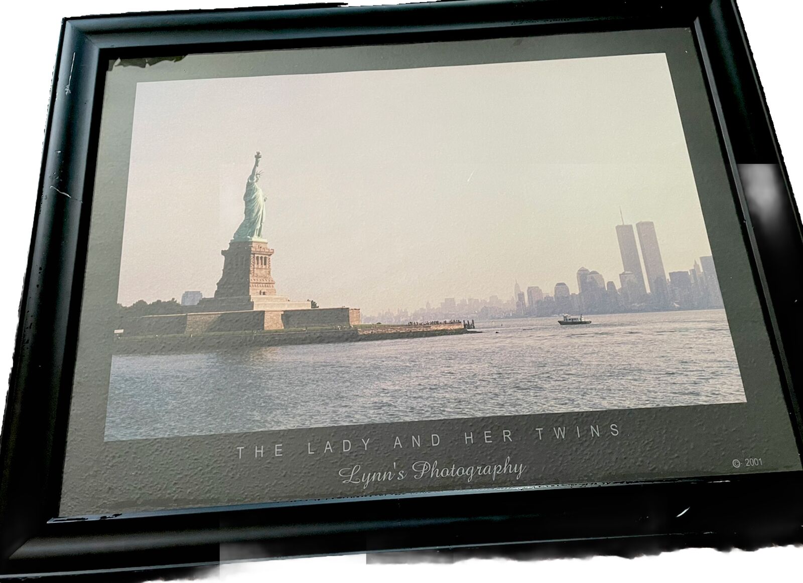 Statue Of Liberty And Twin Towers Photo