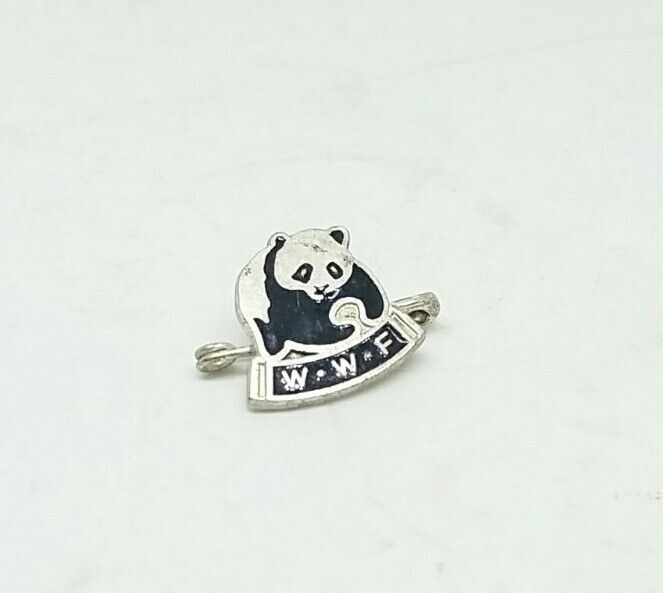 Vintage Tiny WWF World Wildlife Fund Pin Badge 