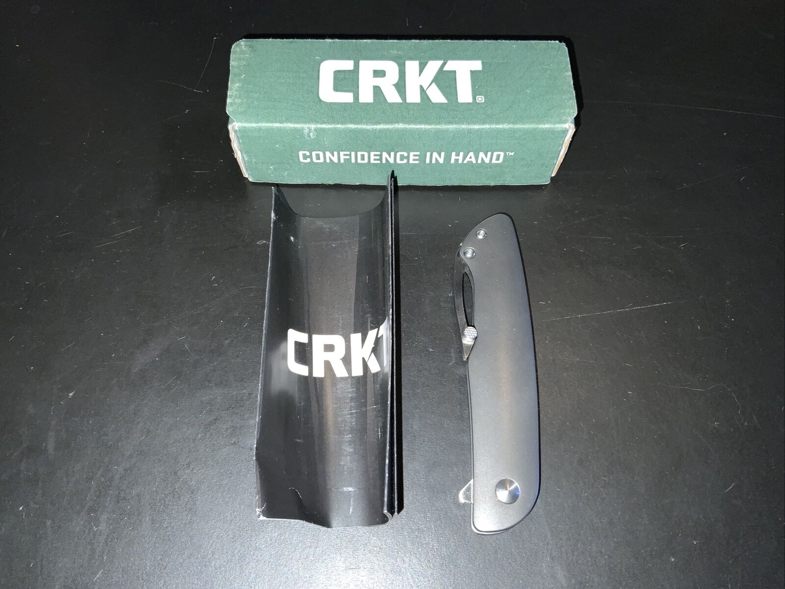 CRKT K240XXP Swindle Single Blade Knife Ken Onion Design Mint In Box