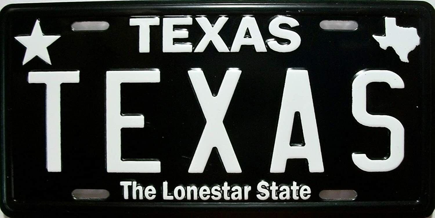 Texas State License Plate Novelty Fridge Magnet