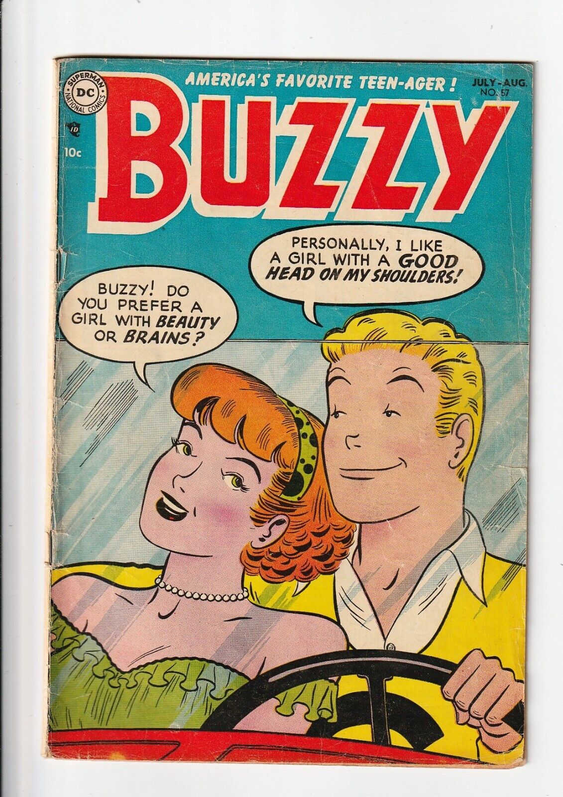 DC Golden Age: Buzzy #57 (Teenage Humour) George Storm (1954) - 1st Print