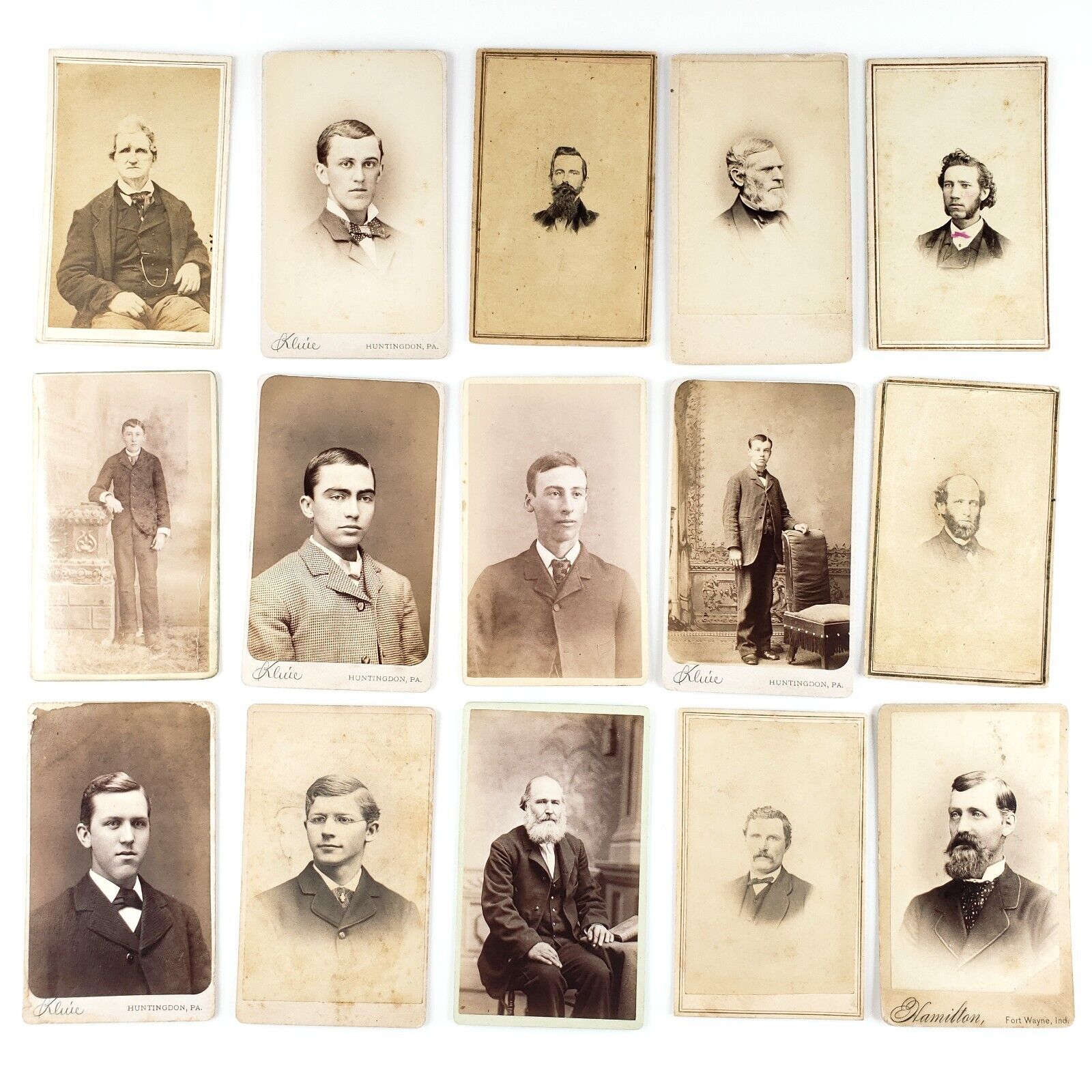 CDV Photo Lot of 15 Men | Some Civil War Stamps or Identified and Named C3103