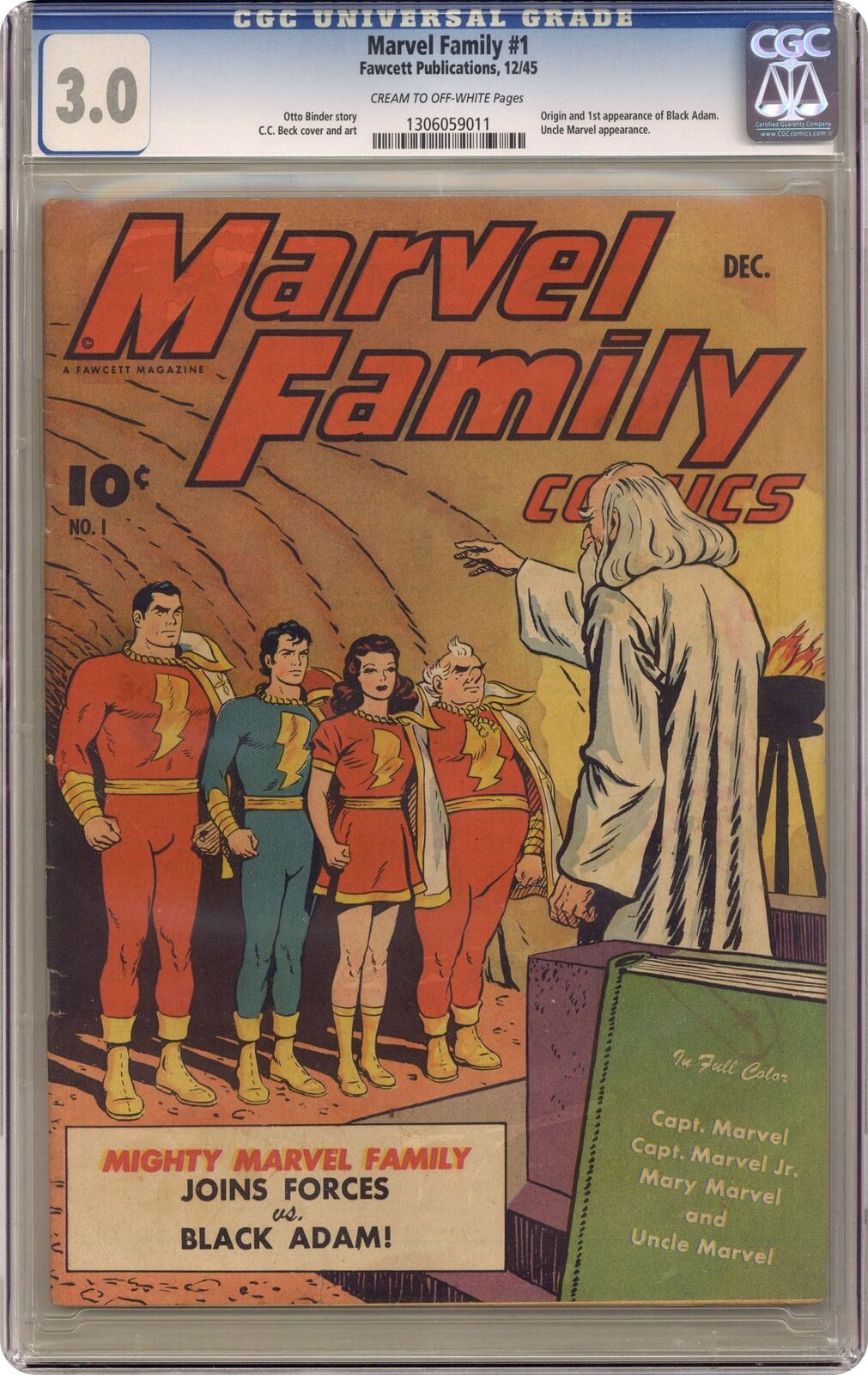Marvel Family #1 CGC 3.0 1945 1306059011 1st app. Black Adam