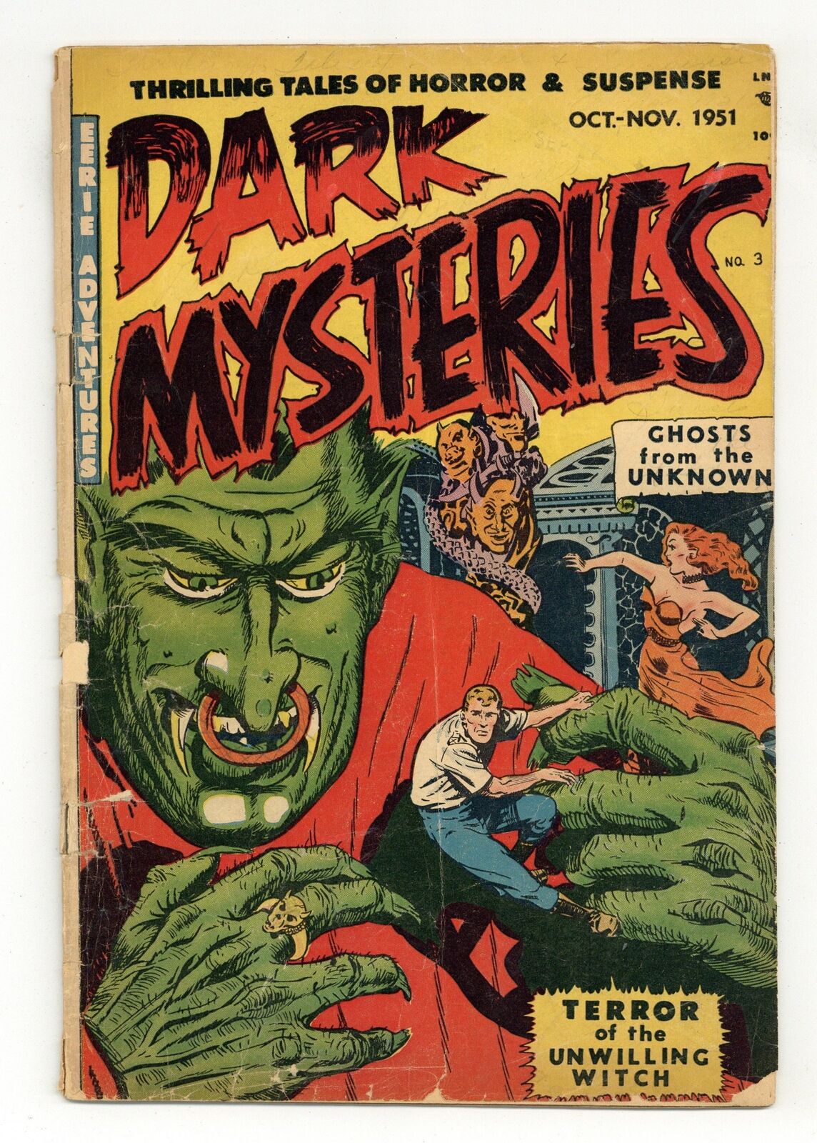 Dark Mysteries #3 FR/GD 1.5 RESTORED 1951