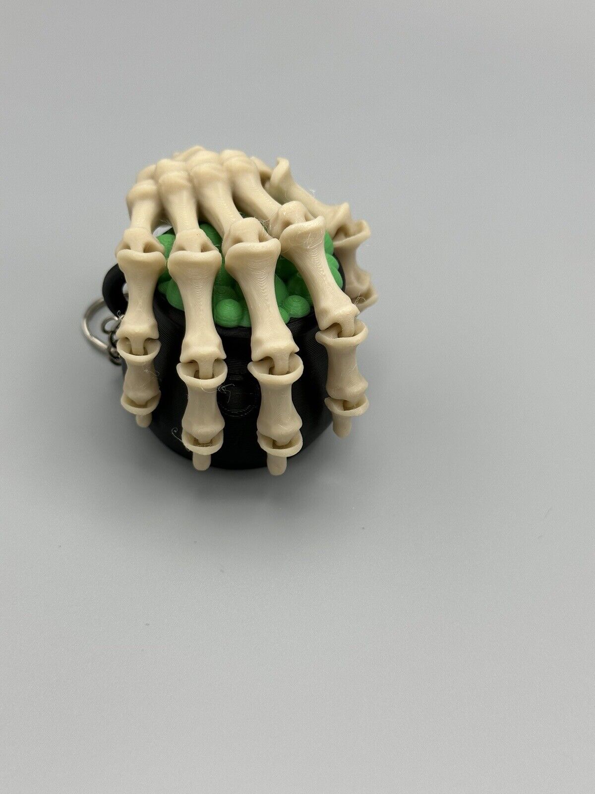 Flexi Skeleton Hand Keychain Charm Keyring Pencil Topper Zipper