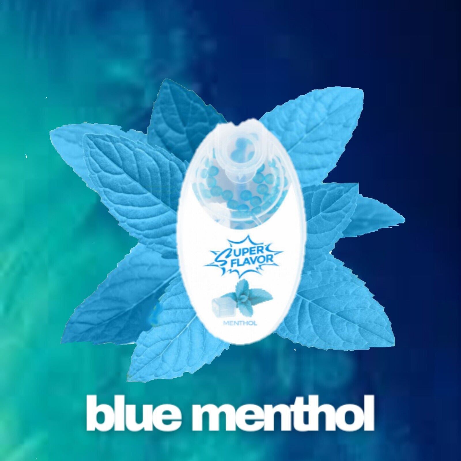 1000 Mint/Blue Menthol Crush Flavor Balls