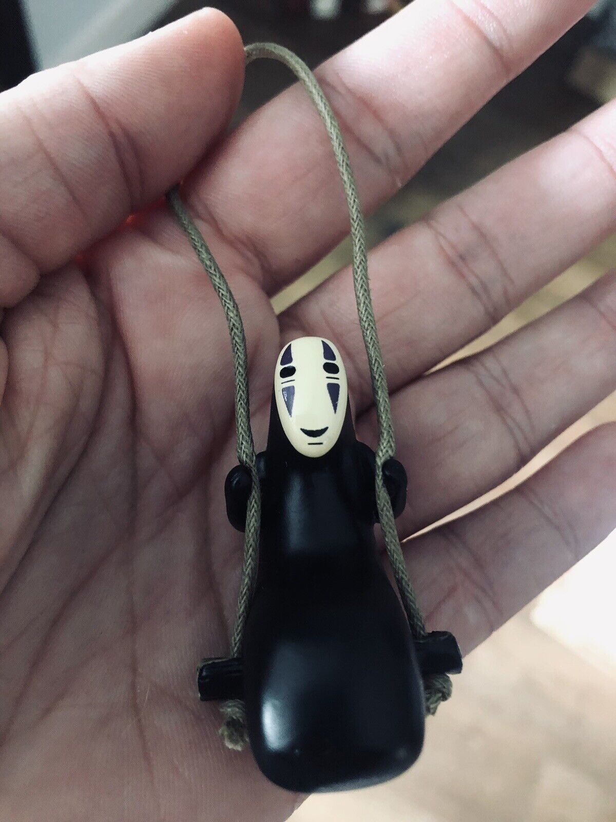 Unique, New Dangling “No Face” Figurine, “Spirited Away” Studio Ghibli, Totoro