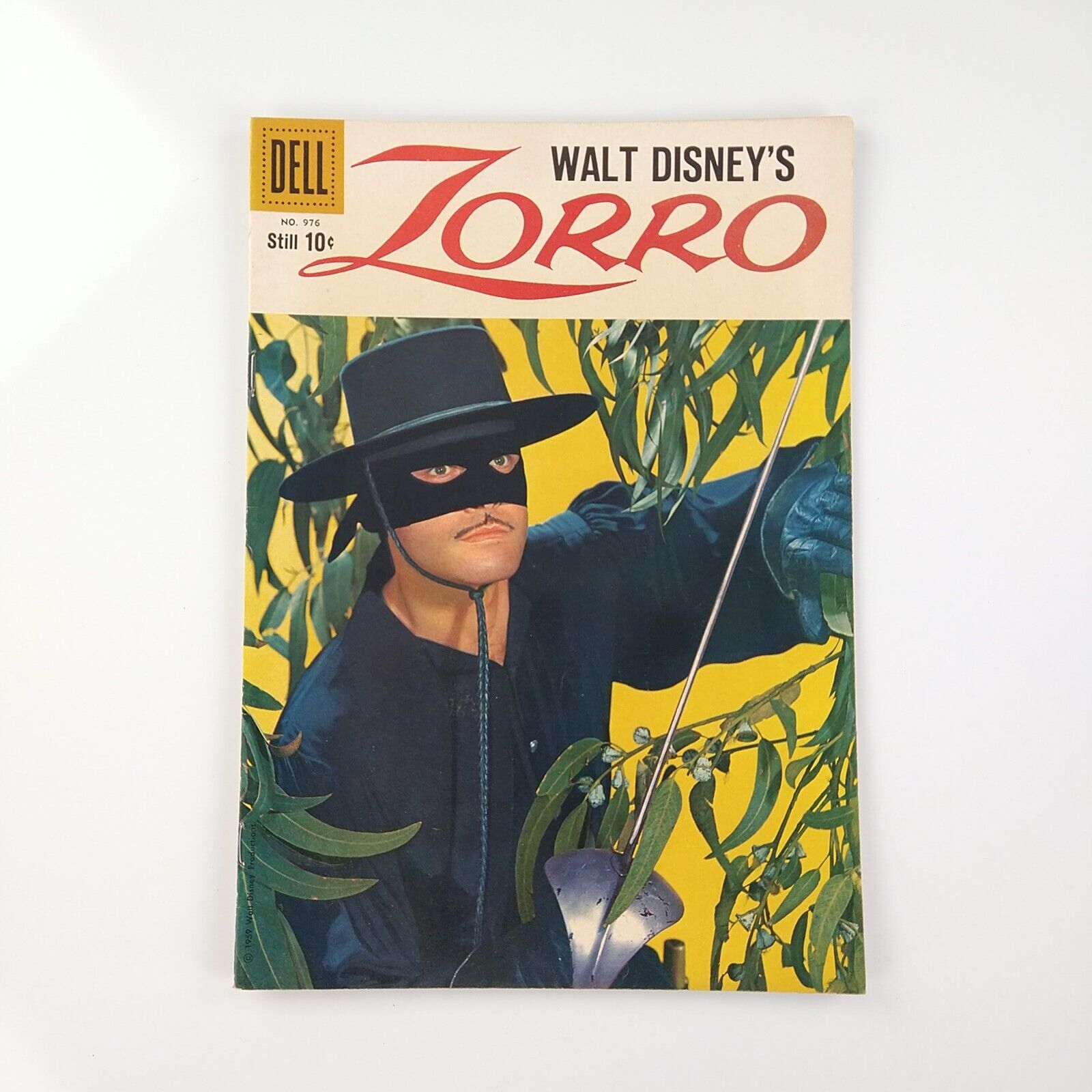 Walt Disney's Zorro #976 Four Color VF+ Rare Higher Grade (1959 Dell)