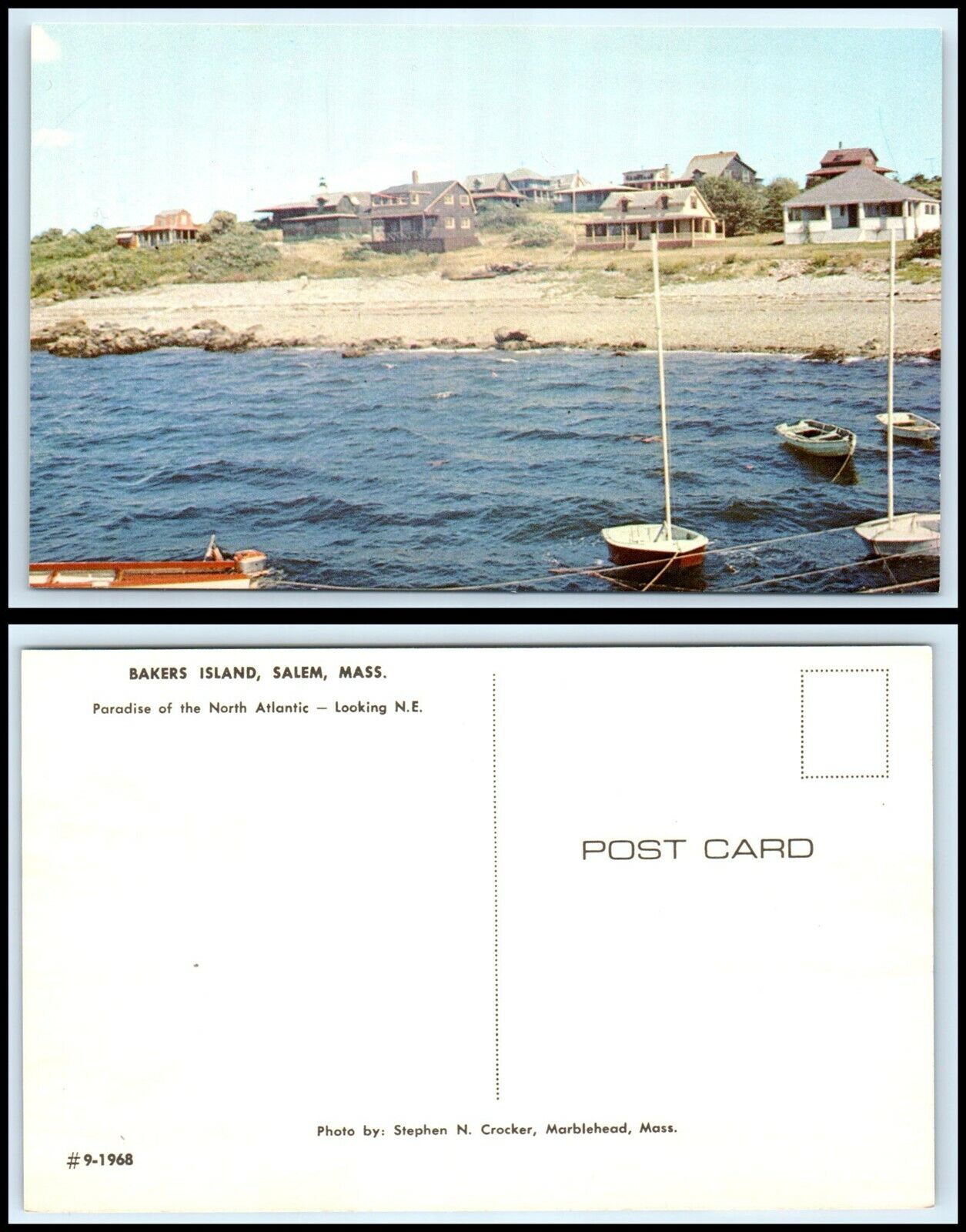 MASSACHUSETTS Postcard - Salem, Bakers Island K12