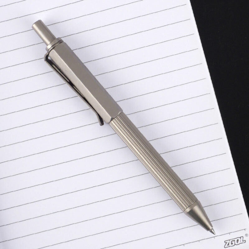 Titanium Students Ballpoint Pen Pocket Signature Pen Outdoor EDC Portable EDC