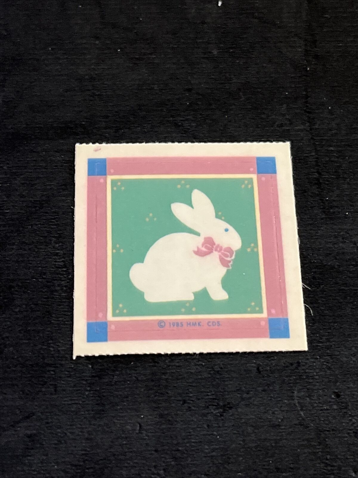 Vintage 80’s Hallmark White BUNNY Rabbit Sticker - Rare & HTF