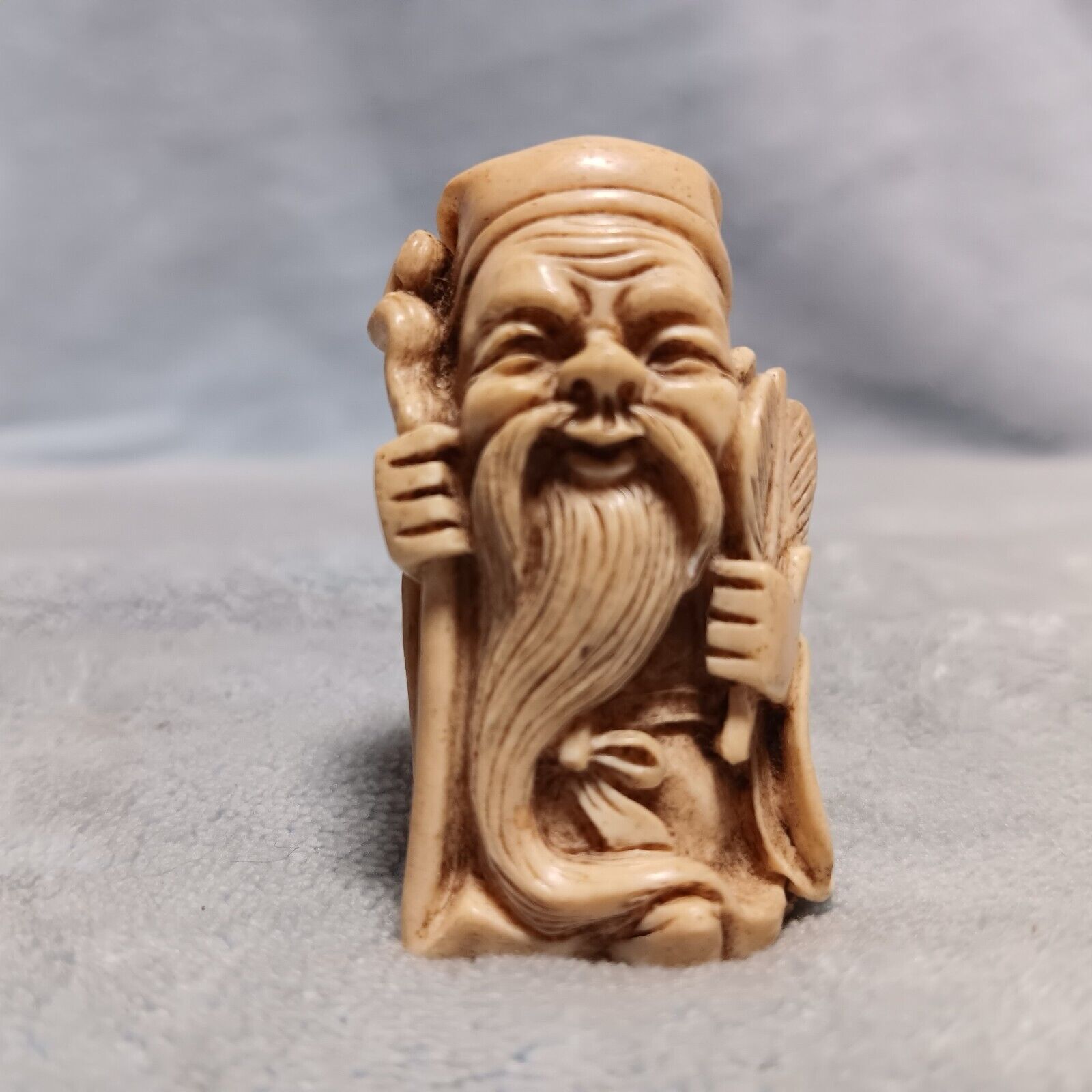 Miniature Resin Figurine of Immortal Zhongli Quan Chinese Mythology 