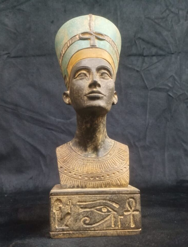 RARE ANCIENT EGYPTIAN ANTIQUES Head Nefertiti Queen Of Egypt Pharaonic BC