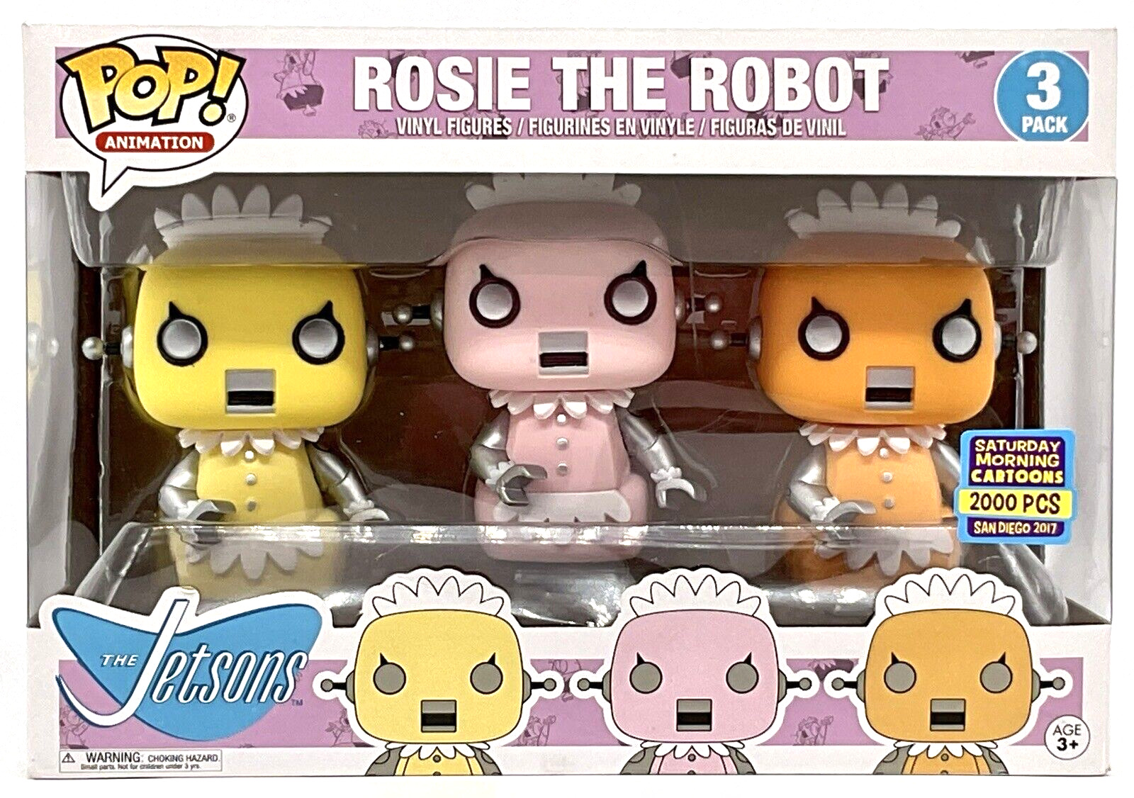 Rosie the Robot 3 Pack Funko Pop The Jetsons Saturday Morning Cartoons Limited 
