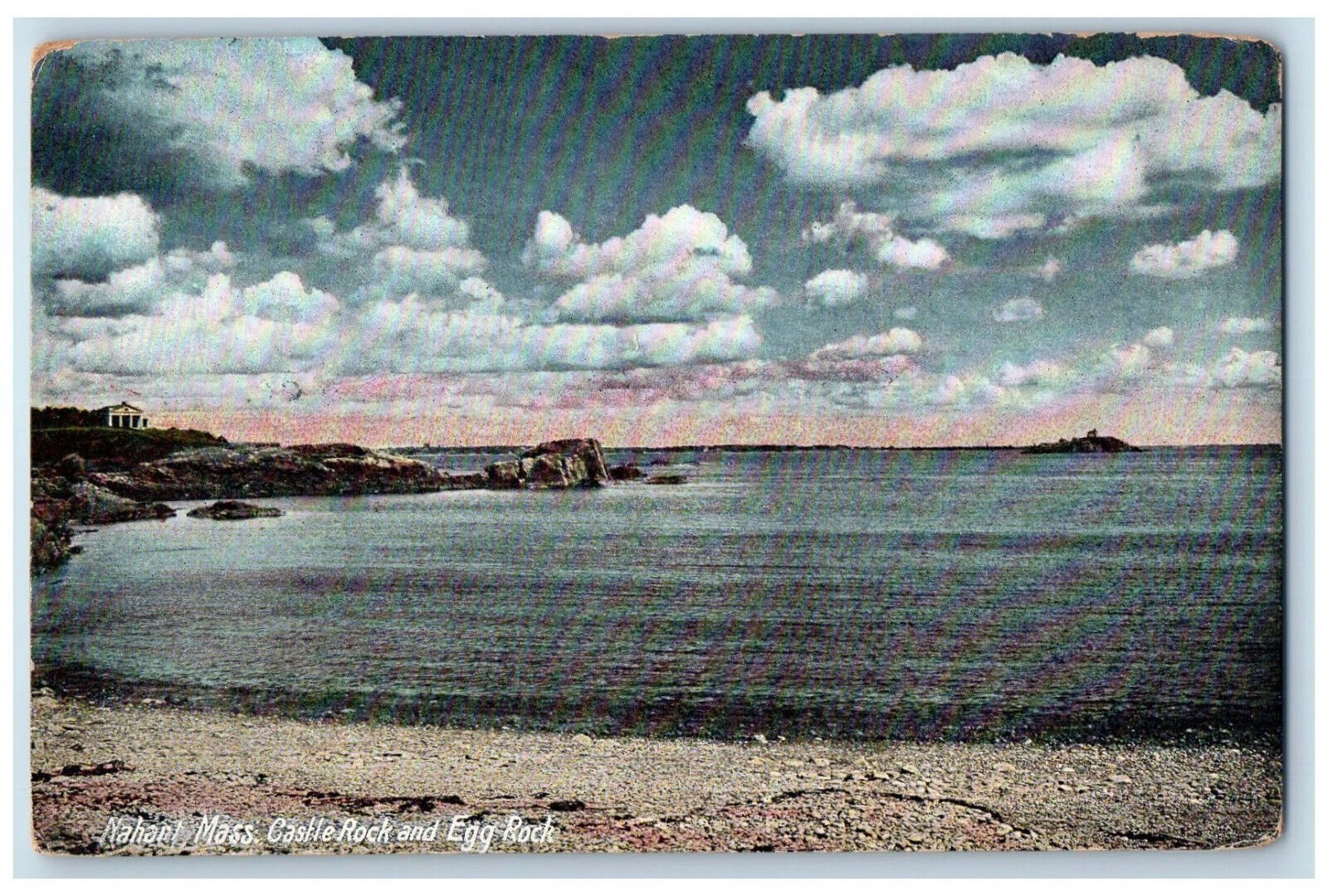 c1910 Castle Rock and Egg Rock Nahant Massachusetts MA Antique Postcard