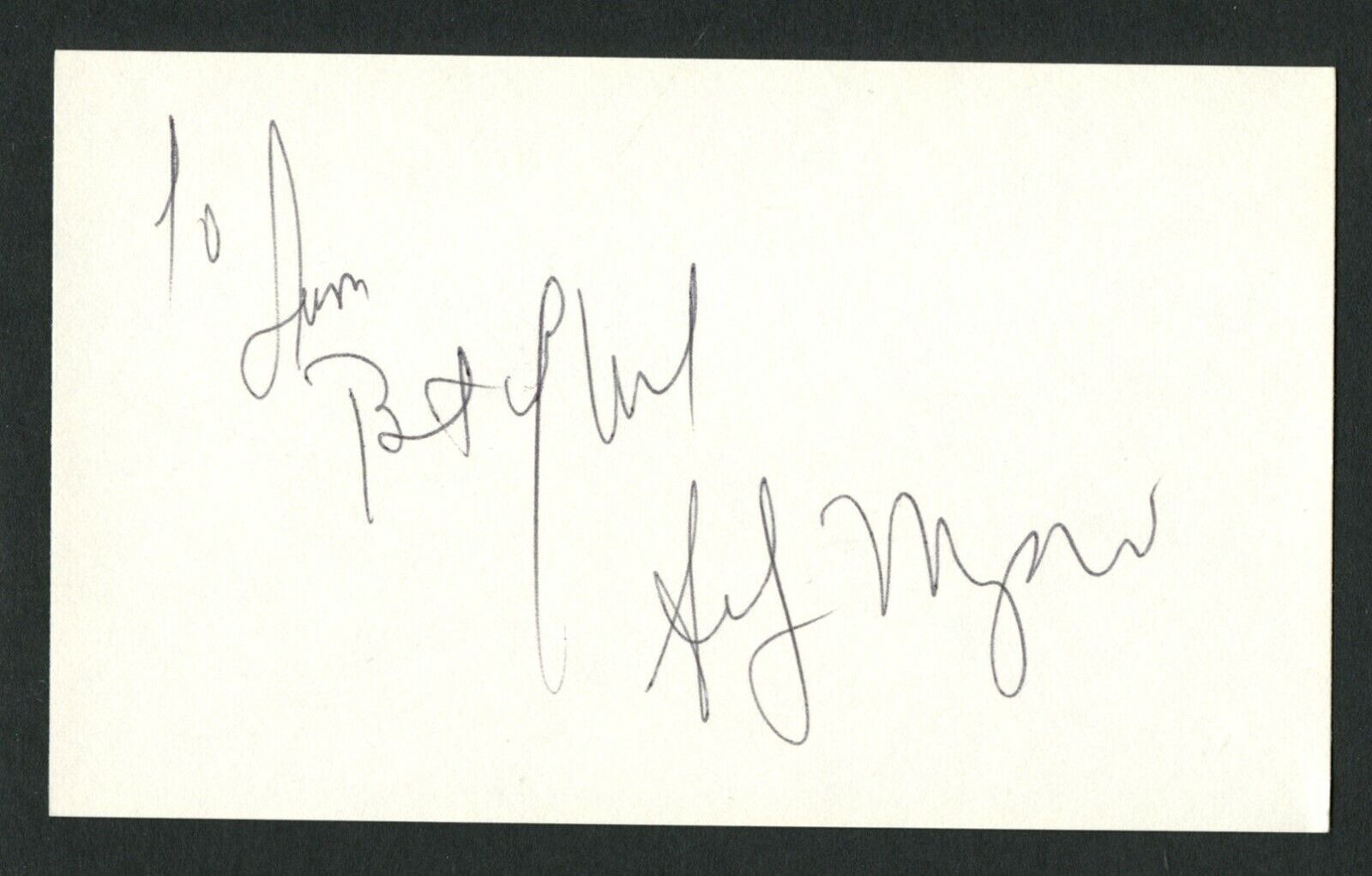 Anthony Mangano signed autograph auto 3x5 card Actor: Diff\'rent Strokes IC430