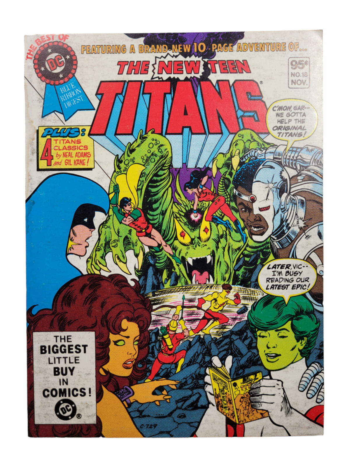 The Best of DC Blue Ribbon Digest: THE NEW TEEN TITANS #18 (1981) Pocket Book