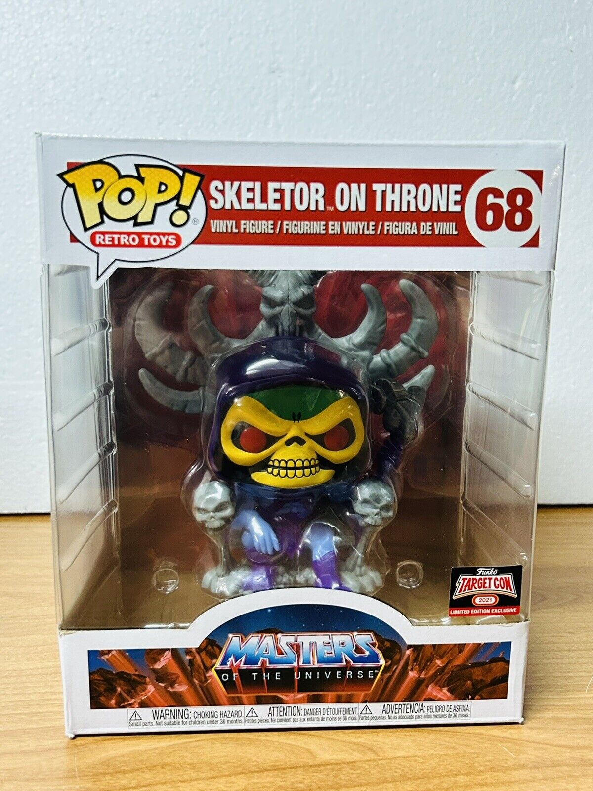 Motu Funko Skeletor On Throne #68 Masters Of The Universe Target Limited Edition