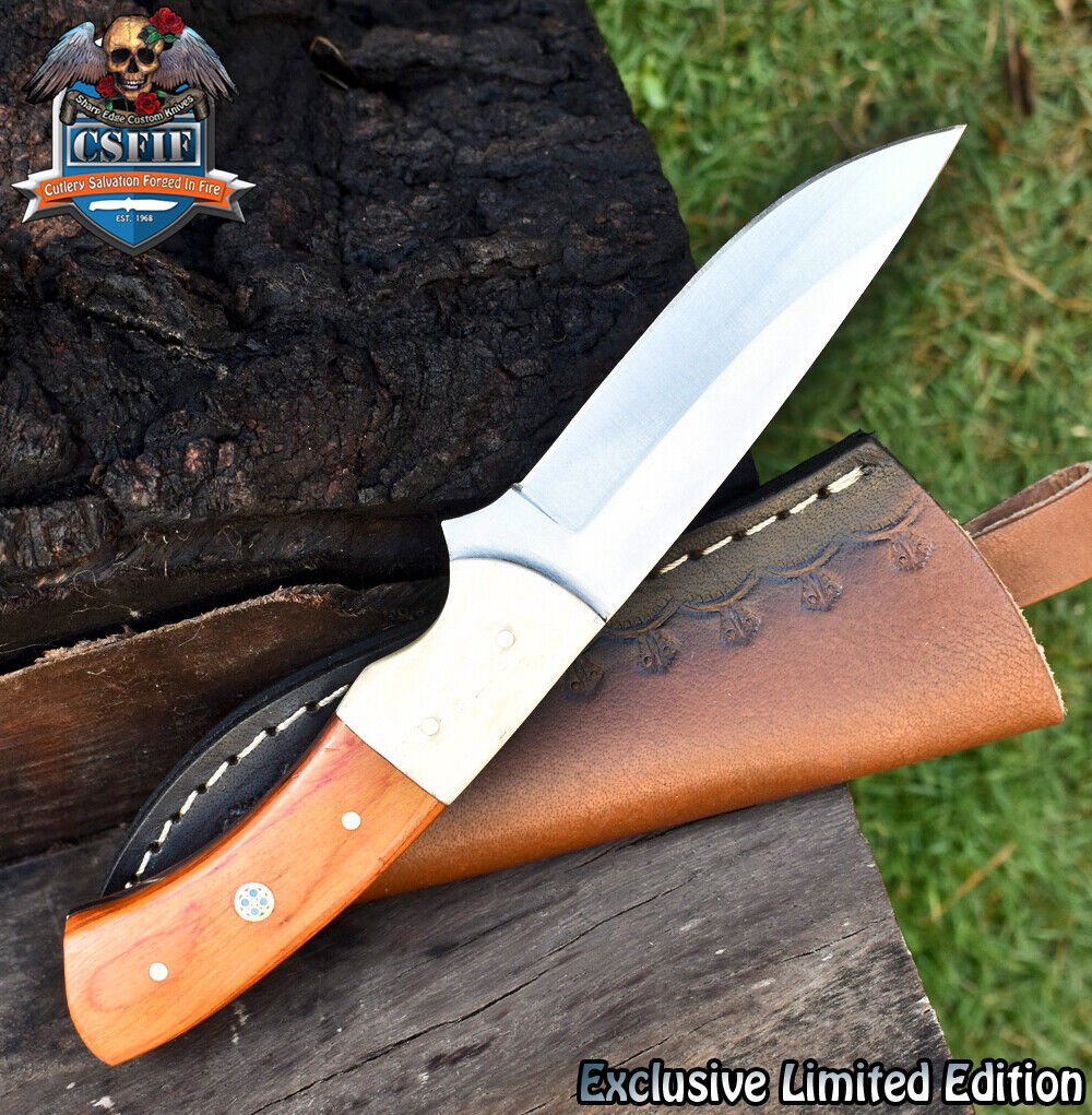 CSFIF Custom Skinner Knife ATS-34 Steel Hard Wood Sports Rare