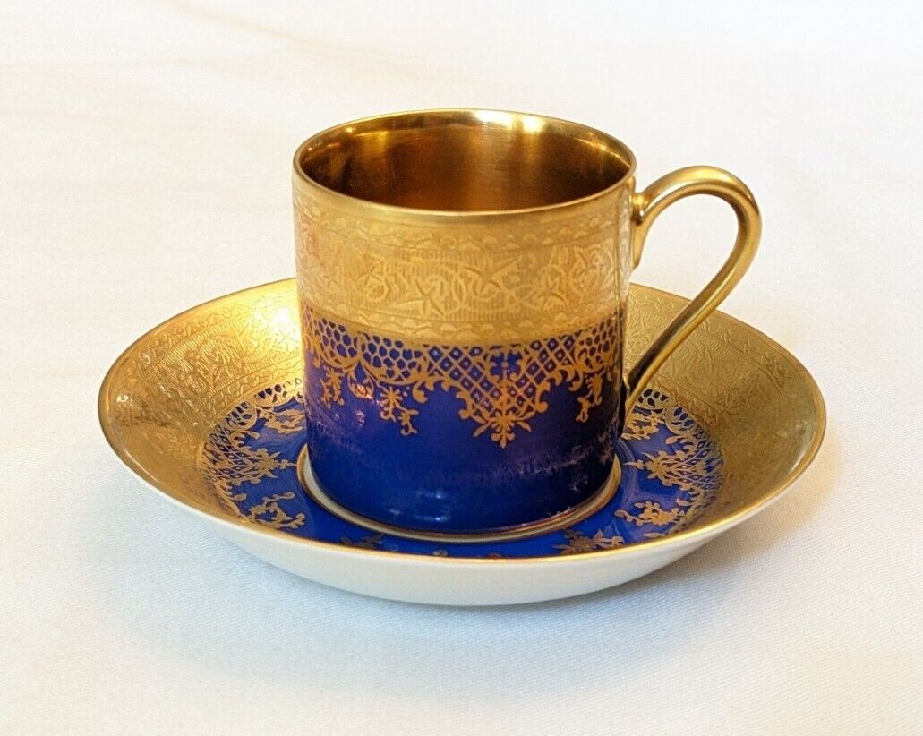 Fine German Porcelain Cup And Saucer