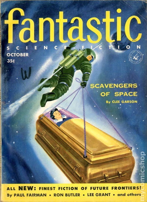 Fantastic Vol. 4 #5 VG 1955 Stock Image Low Grade