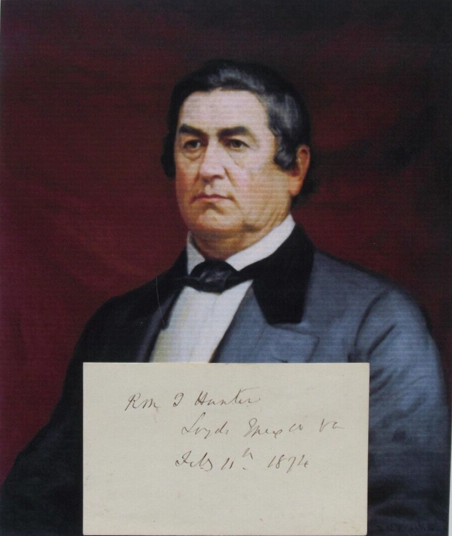 Robert M. T. Hunt Confederate States Secretary State Civil War Autograph \'RARE\'