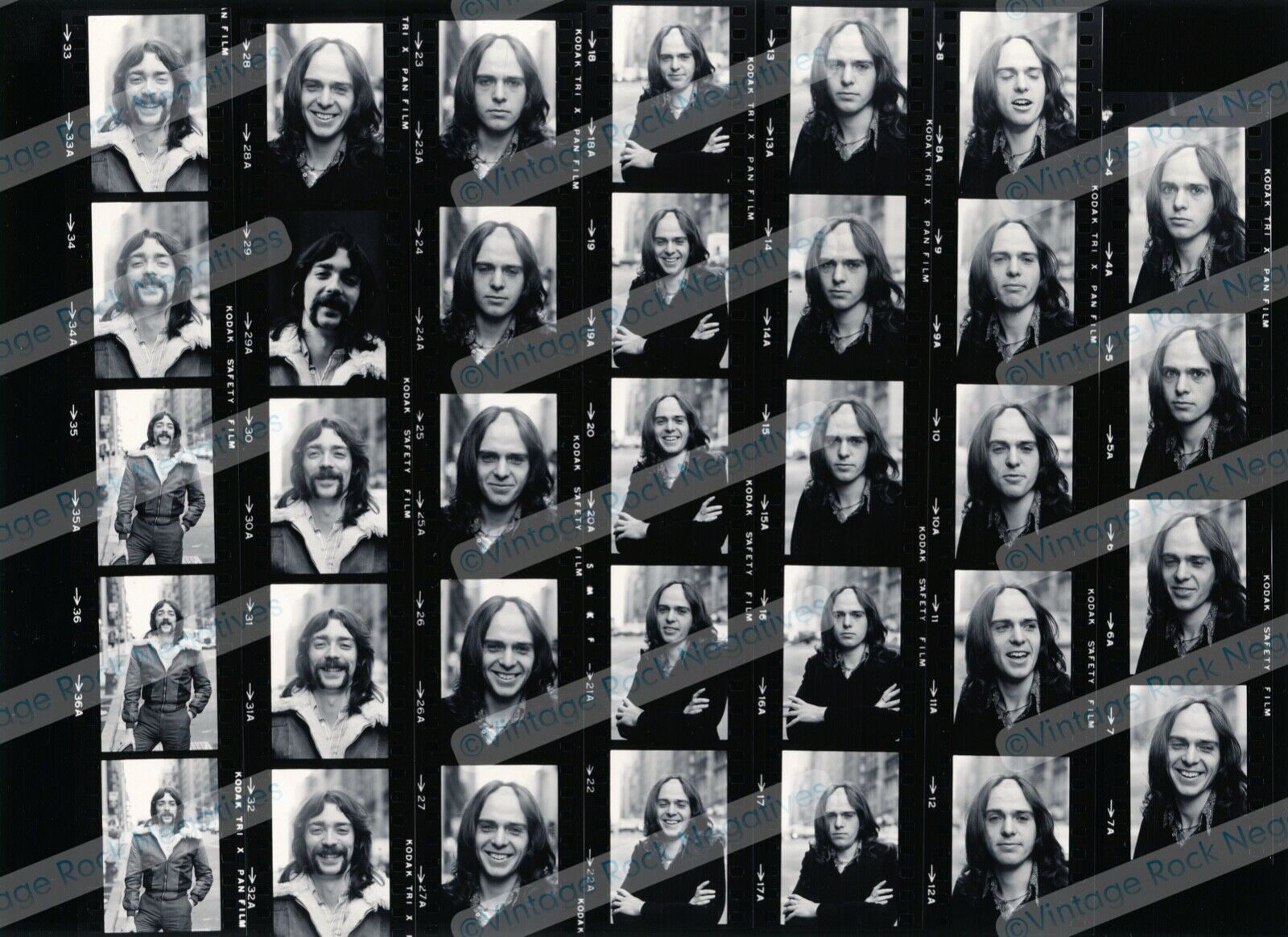 1973 GENESIS Rare Early Peter Gabriel PRO PIGMENT CONTACT PHOTO (11\