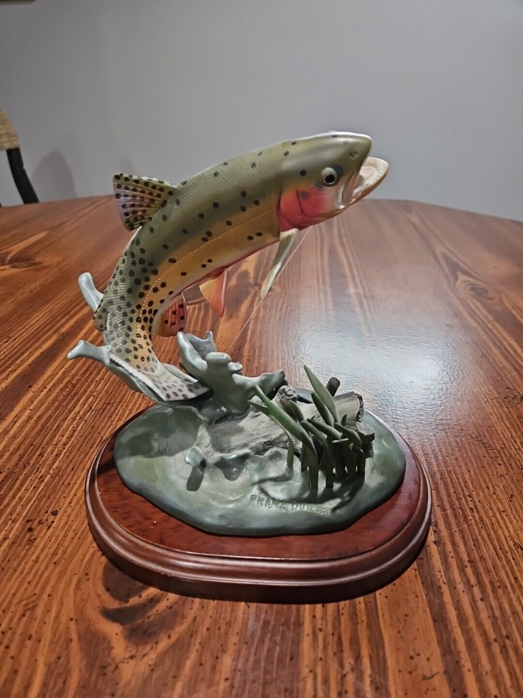 Colorado Sunset Danbury Mint Trout Treasures Franz Dutzler Fly Fish Sculpture