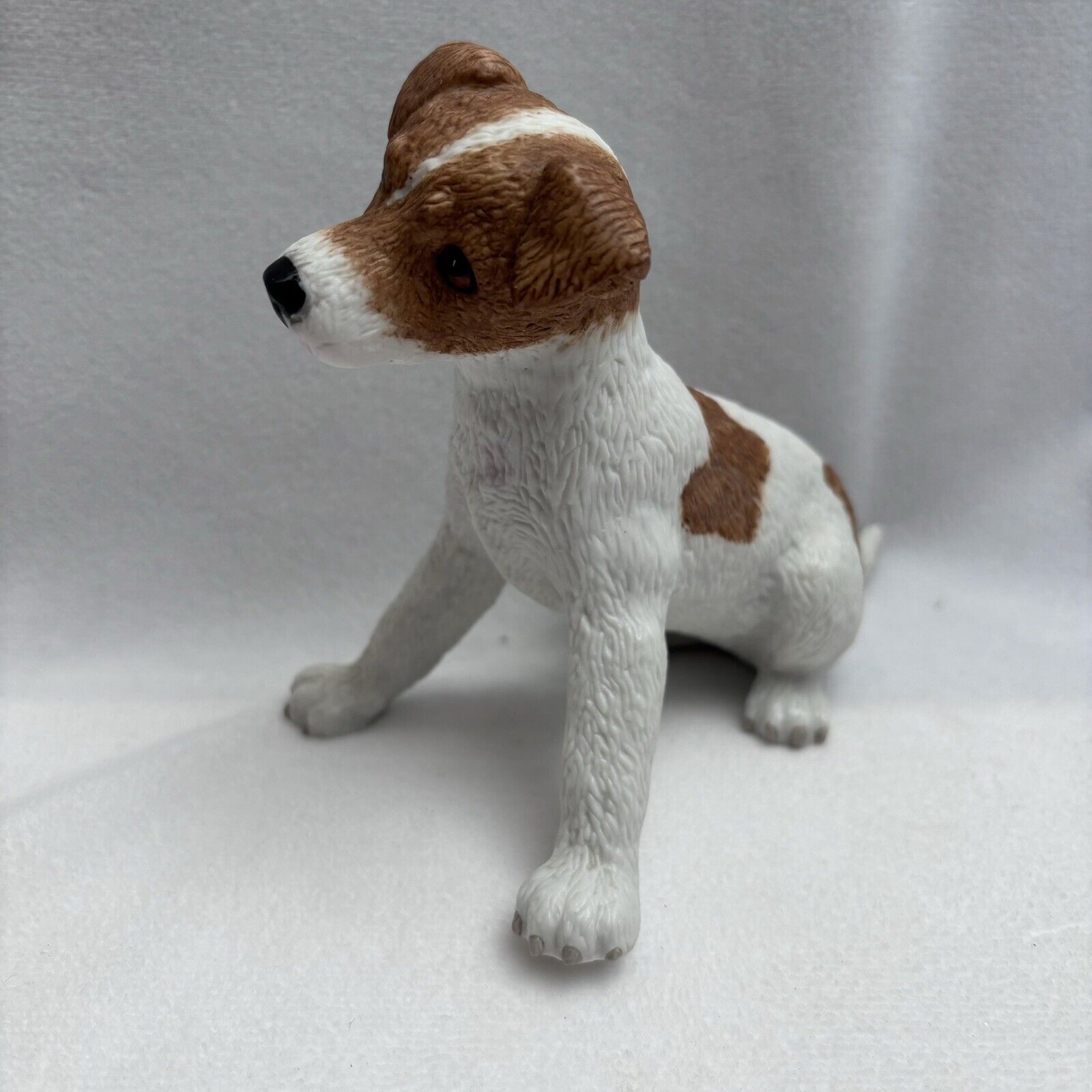 Lenox Jack Russell Terrier Dog Figurine 2002 Bisque Matte Tan & White *read