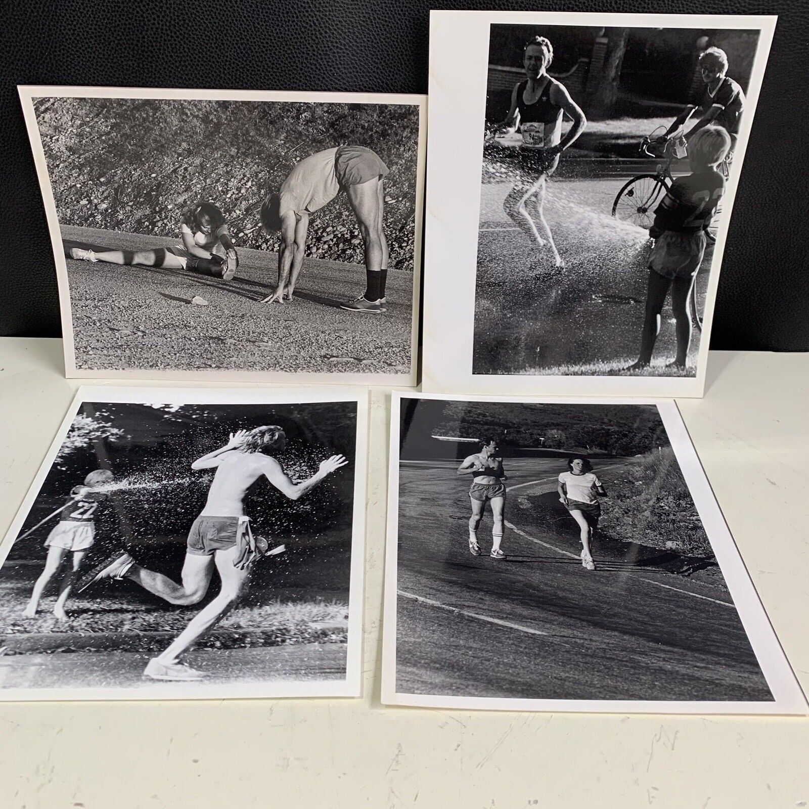 Vintage Cross Country Running Photos, Lot Of 4 Men And Women Running Nike Shoes