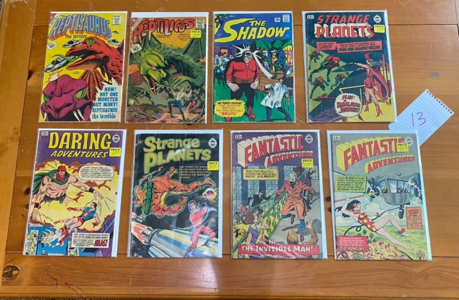 LOT of 8 Silver Age Sci-Fi 1960s, RARE & COMPLETE.  (Selling All My Comic Books)