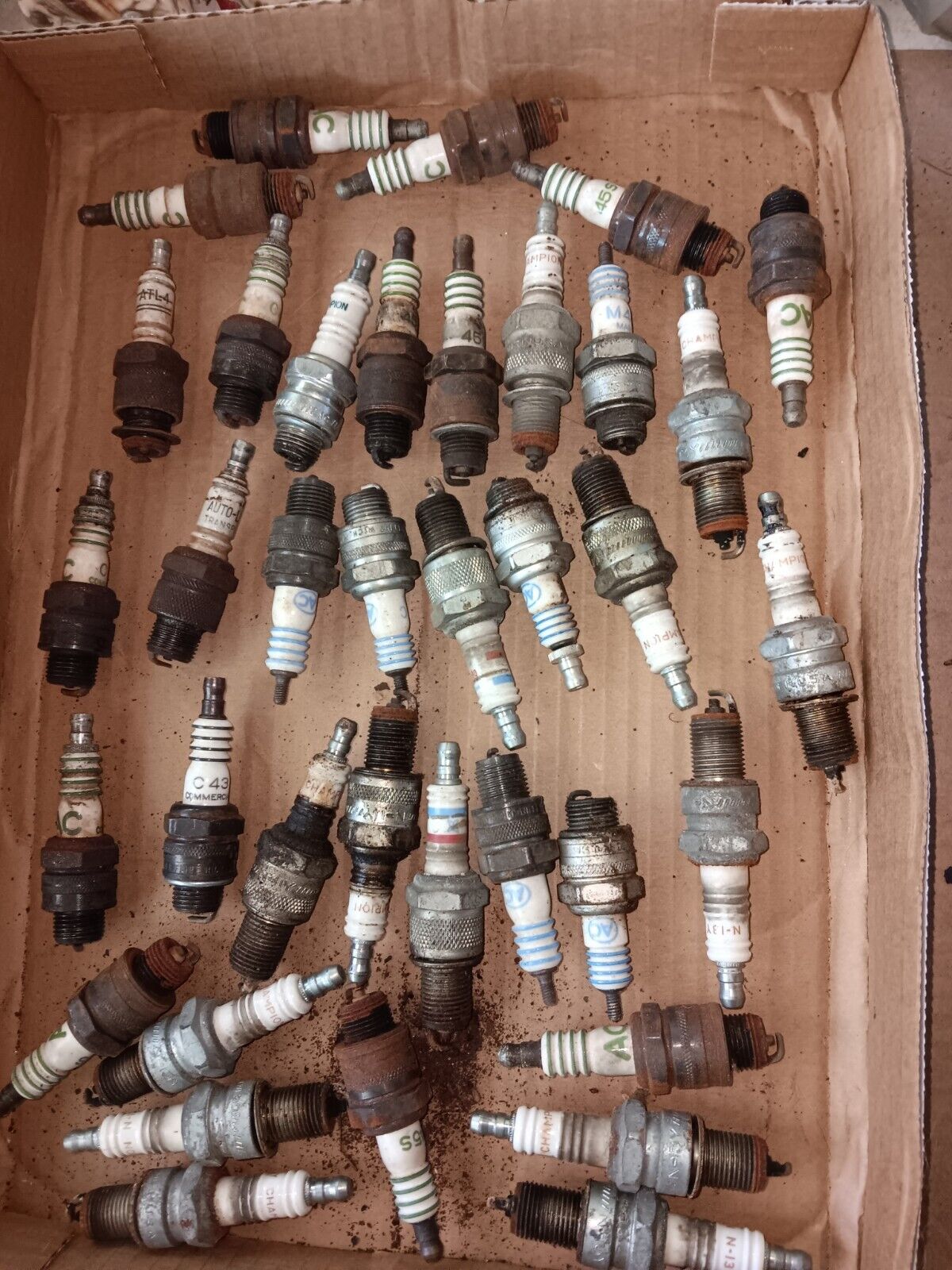 37  Vintage Ac Spark Plugs  Used Untested